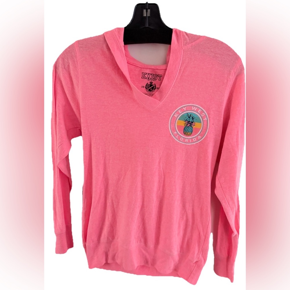 Women’s Key West Florida Hooded Shirt Size Small Pink